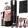 BarDeluxe® Kit Barman da 12 Pezzi, Kit Barman Completo | Shaker Cocktail da 750 ml | Set Cocktail Professionale, Kit Cocktail, Set Barman | Cocktail Set, Include Elegante Confezione Regalo (Oro Rosa)