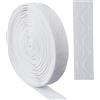 GORGECRAFT 8 Yards 20mm Largo Nastro Elastico Antiscivolo Onda Silicone Elastico Pinza Banda Elastica Gomme Elastiche Cintura per Abbigliamento Fai-Da-Te Cucito Pantaloncini Sportivi Accessori, Bianco