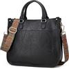 BUKESIYI Donna Borse a Mano Borsa a Tracoll Marca Spalla Elegante Tote 2024 PU Pelle IT77311 Nero