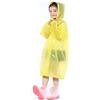 YIPUETERNITY Impermeabile per Bambini, Poncho Antipioggia Impermeabile, Impermeabile da Pioggia con Cappuccio e Bottone, Impermeabile Eva, Riutilizzabile Mantella Antipioggia