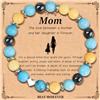 TERRISHE Regalo Mamma, Bracciale Donna in Pietre Naturali, Bracciale Cuore per Mamma, Regali di Natale Compleanno Festa Della Mamma per Donne Ragazza