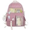 LUI SUI Kawaii Zaino con Kawaii Pin Accessori Carini Kawaii Girl Zaino Carino Zaino Estetico Carino Zaino per la Scuola