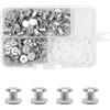 JJWNMLL 60 Set Chicago Vite Post M5x6mm Kit Viti Rilegatura (Silver)