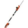 VEVOR Tagliasiepi Elettrico a Batteria Asta Telescopica Regolabile tra 188-239 cm da Giardino per Siepi Cespugli Arbusti Potatura, 20V Lama in Acciaio, a Doppio Taglio 45,7 cm