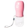 AQPET Drink&Go abbeveratoio Dispenser Acqua da Viaggio Portatile 350 ml. per Cani Gatti ed Altri Animali (Rosa)