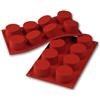 SILIKOMART Stampo Siliconflex cilindri 8 impronte da Ø mm 60x35h 90ml SF028