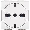 Presa Schuko Bipasso Flat 2P+T Living Light 10/16A Bticino N4140/16F
