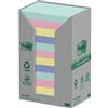 post-it Foglietti Post-it Notes in carta riciclata assortiti pastello conf. Torre da 24 blocchetti da 100 ff - 653-1RPT