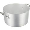 Baldassare Agnelli Pentole Agnelli PCMX0432 Casseruola Alta in Alluminio con 2 Maniglie, Inox, 32 cm