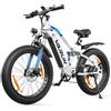 VARUN Bici Elettrica, 26 *4.0 Fat Tire Bicicletta Elettrica con Motore 250W, 48V 18Ah/13Ah Batteria,Bici Elettrica Uomo/Donna con 7 Velocità, LCD Display, Autonomia 100-150KM Mountain Bike Elettrica