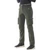 Ynport Crefreak Pantaloni da Trekking all'aperto Uomo Pantaloni Foderati in Pile Invernale Pantaloni da Passeggio Idrorepellenti Tasche Calde Antivento con Cerniera，Verde Militare,S