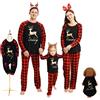 Haokaini Vestiti di Corrispondenza della Famiglia di Natale Pigiama Modello Leopardo per Animali Domestici Bambini Bambini Adulti