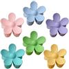 BaiJ Mollette Capelli Donna Fiore, 6 Pcs Grande Mollettone Capelli per Ragazze, Plastica Mollettoni Capelli per Donna, Pinze Capelli, Pinza Capelli, fermaglio capelli, Fermagli Capelli, Accessori Capelli