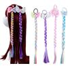 Ltsbaed Capelli Intrecciata per Estensioni dei Capelli per Bambini Trecce Colorate per Capelli Bambina Colori Diversi Trecce con Fascia Elastica Colori Sfumati per Parrucche Estensioni per Capelli 4 pezzi