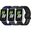 Xisair 3 Pezzi Cinturini Compatibili con Samsung Galaxy Fit 3 Cinturino di Ricambio in Silicone Cinturino Sportivo Compatibile con Samsung Galaxy Fit3 Braccialetto