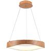 V-TAC V‑TAC Lampadario LED 25 W Ø500mm a sospensione Design Circolare in Legno, luce 3000 K - 23364