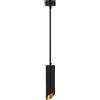 V-TAC V‑TAC Portafaretto a sospensione GU10 - lampadario Nero-oro Ø55 mm, Cavo 2 m - VT‑975‑200
