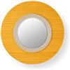 LZF LUZIFER lampada da parete con specchio LENS CIRCULAR diffusore in metallo bianco avorio 2700K - LENS CR A IV LED DIM0-10V 2700K 24