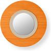 LZF LUZIFER lampada da parete con specchio LENS CIRCULAR diffusore in metallo bianco avorio 2700K - LENS CR A IV LED DIM0-10V 2700K 25