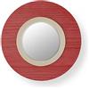 LZF LUZIFER lampada da parete con specchio LENS CIRCULAR diffusore in metallo bianco avorio 2700K - LENS CR A IV LED DIM0-10V 2700K 26