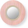 LZF LUZIFER lampada da parete con specchio LENS CIRCULAR diffusore in metallo bianco avorio 2700K - LENS CR A IV LED DIM0-10V 2700K 33