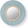 LZF LUZIFER lampada da parete con specchio LENS CIRCULAR diffusore in metallo bianco avorio 4000K - LENS CR A IV LED DIM0-10V 4000K 34