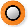 LZF LUZIFER lampada da parete con specchio LENS CIRCULAR diffusore in metallo nera 2700K - LENS CR A BK LED DIM0-10V 2700K 25