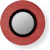 LZF LUZIFER lampada da parete con specchio LENS CIRCULAR diffusore in metallo nera 3000K - LENS CR A BK LED DIM0-10V 3000K 26