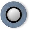 LZF LUZIFER lampada da parete con specchio LENS CIRCULAR diffusore in metallo nera 3000K - LENS CR A BK LED DIM0-10V 3000K 28