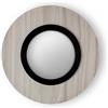 LZF LUZIFER lampada da parete con specchio LENS CIRCULAR diffusore in metallo nera 3000K - LENS CR A BK LED DIM0-10V 3000K 29