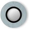 LZF LUZIFER lampada da parete con specchio LENS CIRCULAR diffusore in metallo nera 4000K - LENS CR A BK LED DIM0-10V 4000K 34