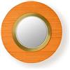 LZF LUZIFER lampada da parete con specchio LENS CIRCULAR diffusore in metallo oro 2700K - LENS CR A GD LED DIM0-10V 2700K 25