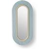 LZF LUZIFER lampada da parete con specchio LENS OVAL diffusore in metallo bianco avorio 2700K - LENS OV A IV LED DIM0-10V 2700K 34