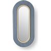 LZF LUZIFER lampada da parete con specchio LENS OVAL diffusore in metallo bianco avorio 3000K - LENS OV A IV LED DIM0-10V 3000K 28