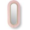 LZF LUZIFER lampada da parete con specchio LENS OVAL diffusore in metallo bianco avorio 3000K - LENS OV A IV LED DIM0-10V 3000K 33