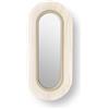 LZF LUZIFER lampada da parete con specchio LENS OVAL diffusore in metallo bianco avorio 4000K - LENS OV A IV LED DIM0-10V 4000K 20