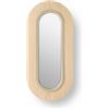 LZF LUZIFER lampada da parete con specchio LENS OVAL diffusore in metallo bianco avorio 4000K - LENS OV A IV LED DIM0-10V 4000K 22