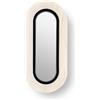 LZF LUZIFER lampada da parete con specchio LENS OVAL diffusore in metallo nera 3000K - LENS OV A BK LED DIM0-10V 3000K 20