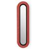 LZF LUZIFER lampada da parete con specchio LENS SUPER OVAL diffusore in metallo nera 3000K - LENS SOV A BK LED DIM0-10V 3000K 26