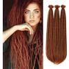 WYLZBA Extension per capelli Dreadlocks fatti a mano, 20 pollici, trecce Dreadlock all'uncinetto morbide, trecce sintetiche Faux Locs, per donne e uomini, 30-20 pollici, 20 fili, confezione da 20
