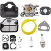 MCHNIC Filtro aria carburatore filtro benzina candela riparazione membrana guarnizione per motosega Husqvarna 36 41 136 137 137E 141 141LE 142 142E sostituisce Zama C1Q-W29E