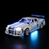 BRIKSMAX Luci led per LEGO Technic 2 Fast 2 Furious Nissan Skyline GT-R (R34) Car 42210 - Kit Illuminazione per Modelli Lego 42210- Non Include Set Originale