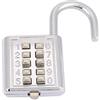 FTVOGUE Lucchetto con Combinazione, Lucchetto con Combinazione a 5 Cifre Lucchetto con Password in Lega di Zinco per Porta Scuola Palestra Recinzione Armadietti per Bagagli (Argento elettrico a 10 chiavi)