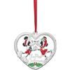 Lenox 896412 2024 Il nostro primo albero di Natale ornamento Micky & Minnie metallo