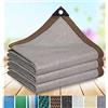 ZHJSHOU Rete Ombreggiante,Telo Tenda da Sole per Esterno, Grigio Vela Ombreggiante, Protezione Solare Respirante 90% Anti UV Giardino Esterni,per pergolato, serra, pollaio,0.5X1m