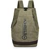 FANDARE Retro Zaini Tela Zainetto porta PC Cartelle Zaino Scuola Adolescente Borsa da scuola Borse a Zaino Zainetti Daypacks per Uomo Donna All'aperto Viaggio Escursionismo Camping verde