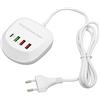 Wandier Stazione di Ricarica PD, Presa Multi-Porte EU 100 240V Stazione di Ricarica del Telefono Cellulare Intelligente QC Integrata per Tablet Computer Portatile