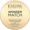 Eveline Cosmetics Wonder Match Cipria Fissante con Ametista - Traslucida, Vegana, Finitura Trucco a Lunga Durata
