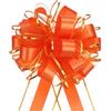 QUARKZMAN 5pz 6 Fiocchi Regalo Grandi Dorato, Fiocchi Regalo per Auto Organza Nastro per Cestini per Auto Nuziali Regali Fiocco Natale, Rosso Arancio