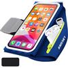 Razobws 6,8'' Porta Telefono Corsa per Auricolari, Fascia da Braccio del Telefono Cellulare per iPhone 16 15 14 13 12 11 Galaxy S25 S24 S23, Porta Cellulare Corsa con Cinghia Tascabile